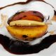 Grilled Peach Quince Balsamic Vinegar of Modena Marshmallow Dessert
